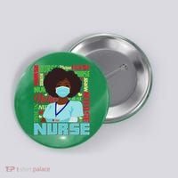 African American Black Nurse Button thumb 0