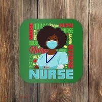 African American Black Nurse Coaster thumb 0