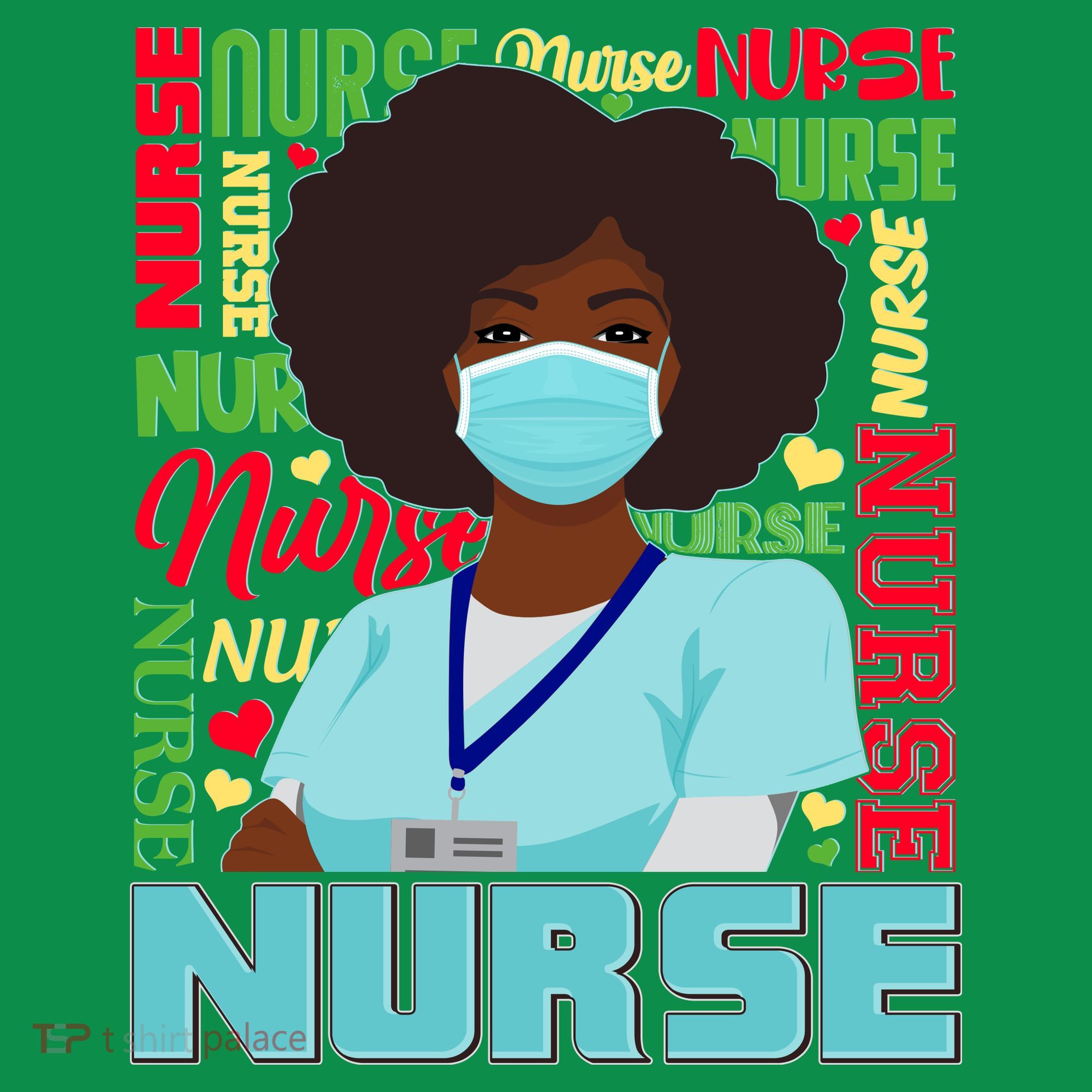 African American Black Nurse Coaster