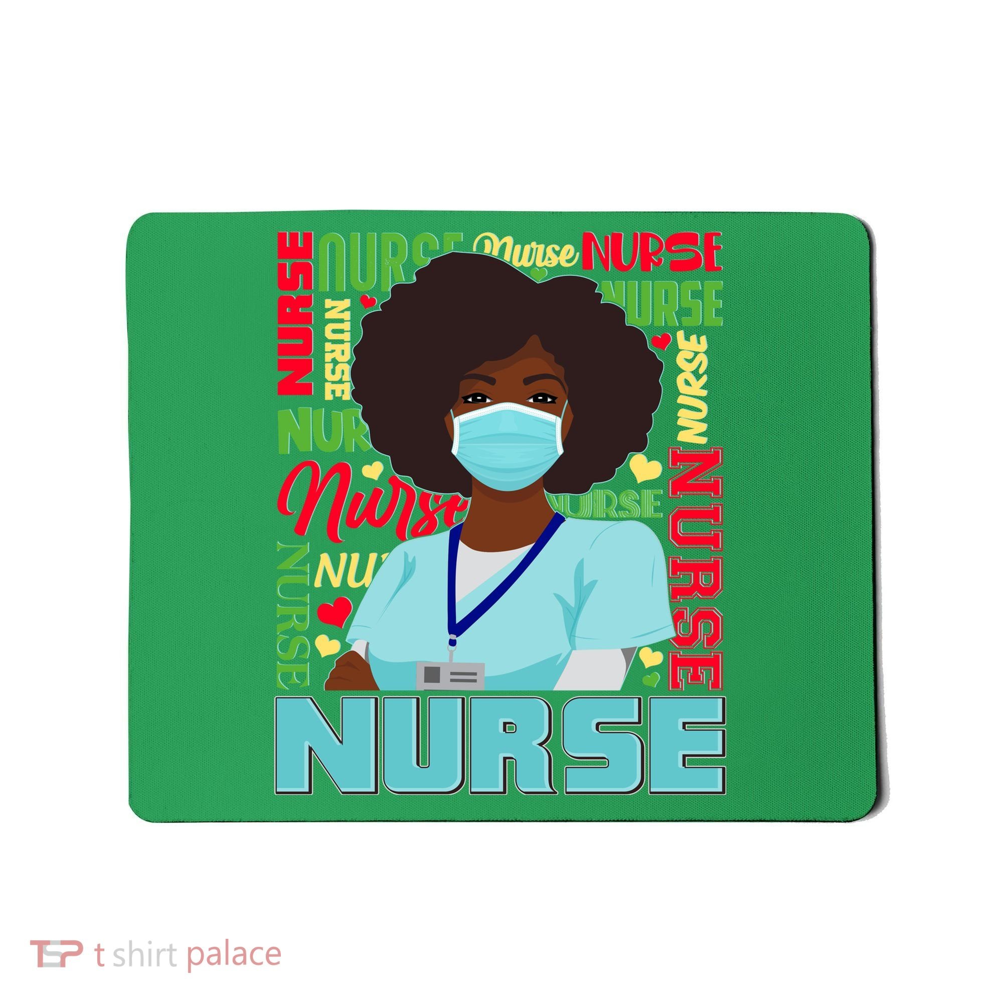 African American Black Nurse Mousepad