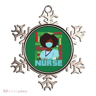 African American Black Nurse Ornament