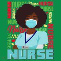 African American Black Nurse Ornament thumb 1