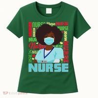 African American Black Nurse Women's T-Shirt thumb 0