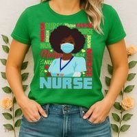 African American Black Nurse Women's T-Shirt thumb 2