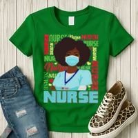 African American Black Nurse Women's T-Shirt thumb 3