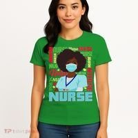 African American Black Nurse Women's T-Shirt thumb 4