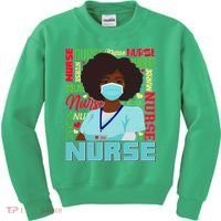 African American Black Nurse Kids Sweatshirt thumb 0