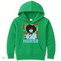African American Black Nurse Kids Hoodie thumb 0
