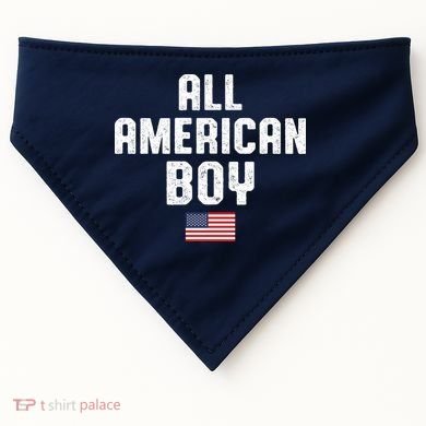 All American Boy USA Flag USA-Made Doggie Bandana
