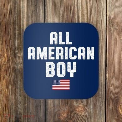 All American Boy USA Flag Coaster