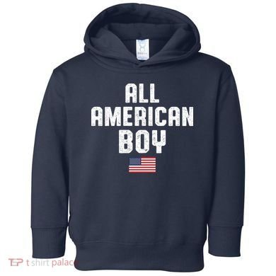 All American Boy USA Flag Toddler Hoodie