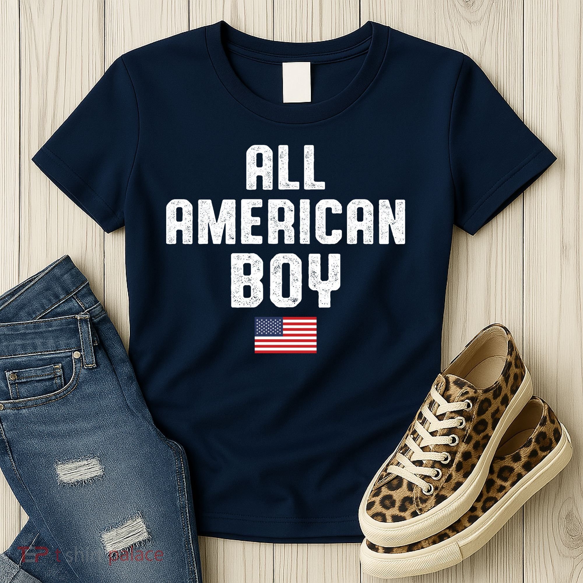 All American Boy USA Flag Women's T-Shirt