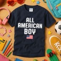 All American Boy USA Flag Kids T-Shirt thumb 3