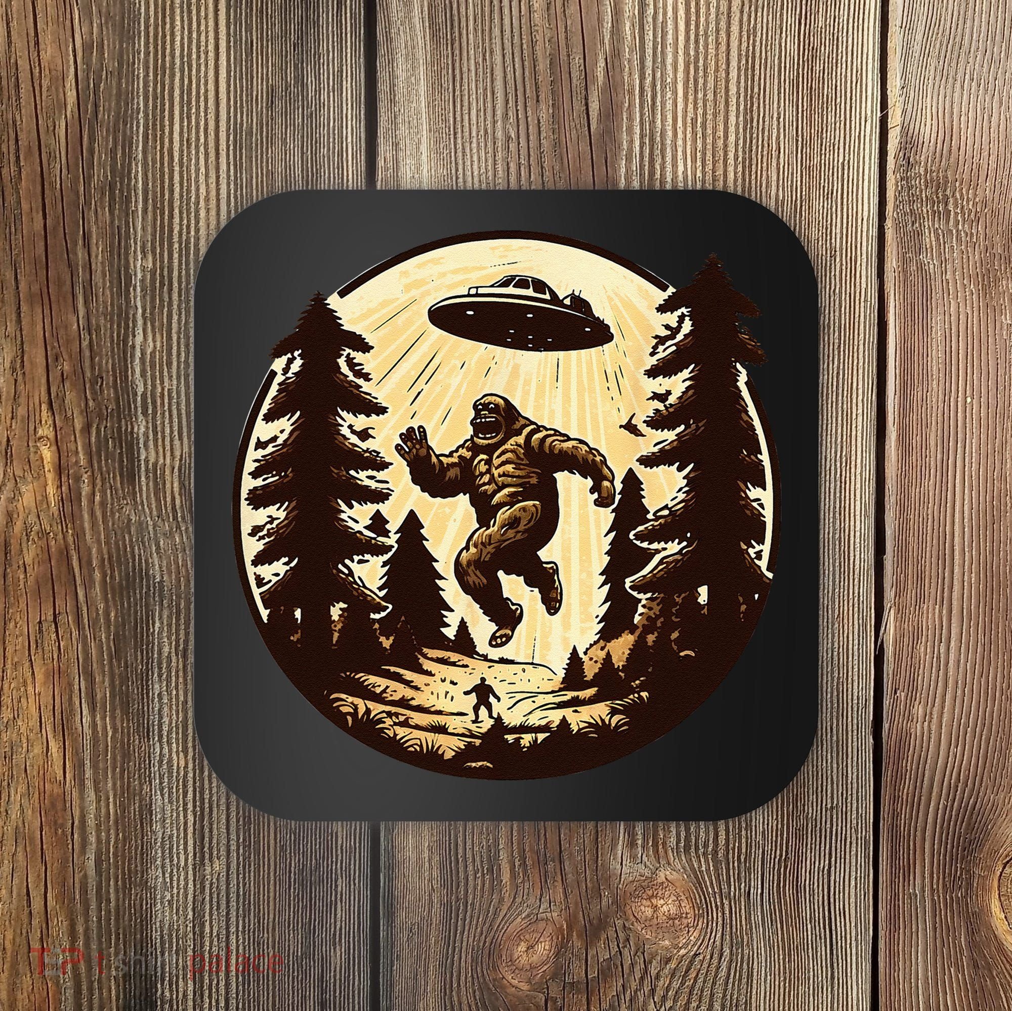 Alien And Bigfoot UFO Bigfoot Alien Coaster