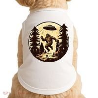 Alien And Bigfoot UFO Bigfoot Alien Doggie Tank thumb 0