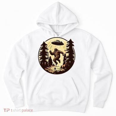 Alien And Bigfoot UFO Bigfoot Alien Hoodie
