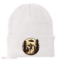 Alien And Bigfoot UFO Bigfoot Alien Beanie thumb 0