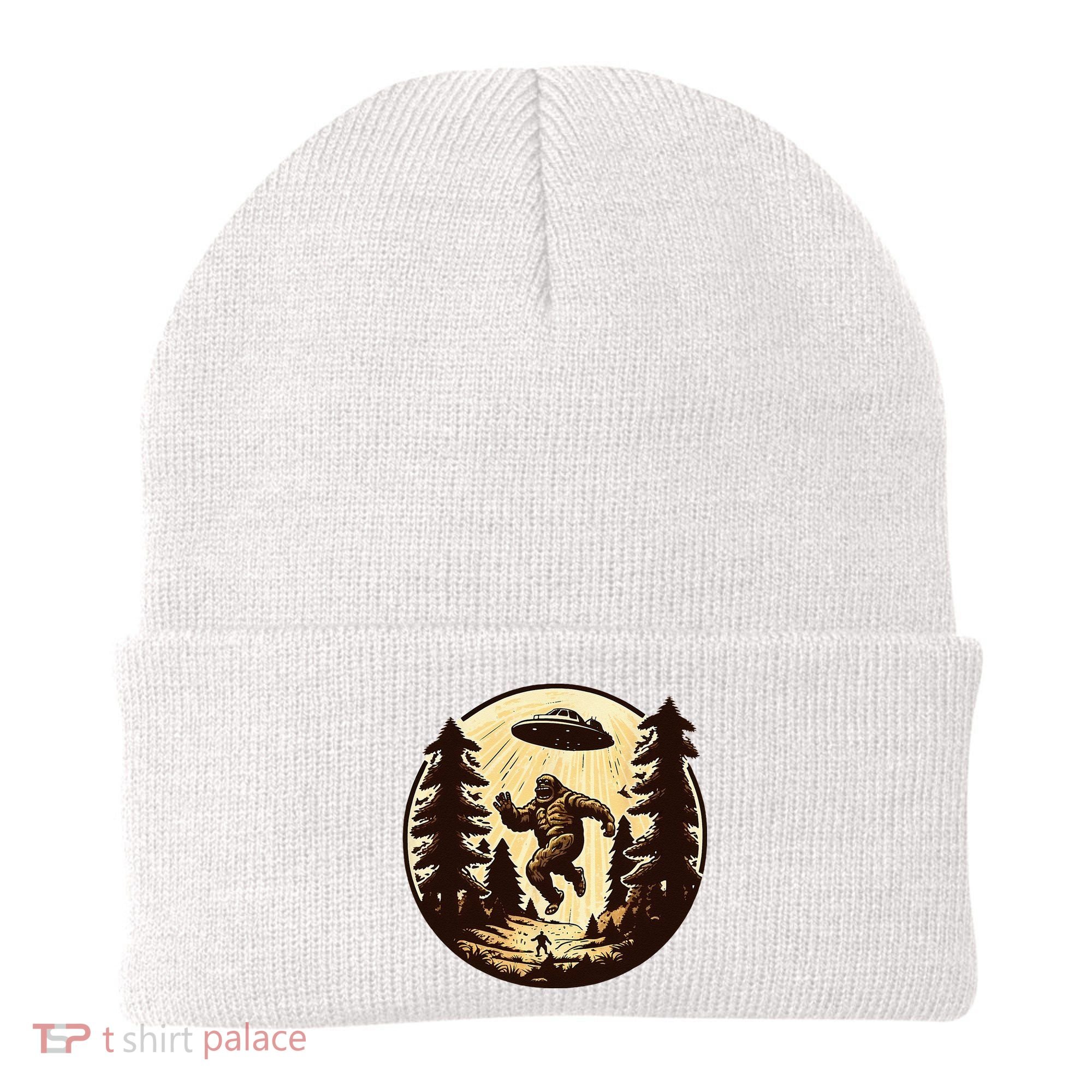 Alien And Bigfoot UFO Bigfoot Alien Beanie