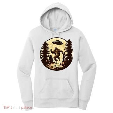Alien And Bigfoot UFO Bigfoot Alien Women's Hoodie