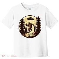 Alien And Bigfoot UFO Bigfoot Alien Toddler T-Shirt thumb 0