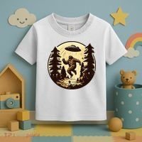 Alien And Bigfoot UFO Bigfoot Alien Toddler T-Shirt thumb 3