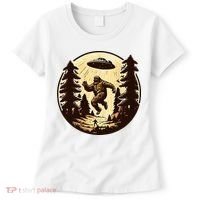 Alien And Bigfoot UFO Bigfoot Alien Women's T-Shirt thumb 0