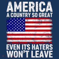 America A Country So Great Even Its Haters WonT Leave Women's Hoodie thumb 2