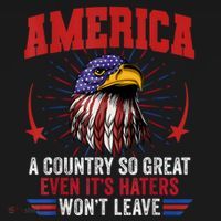 America A Country So Great Even Its Haters Wont Leave Women's Hoodie thumb 2
