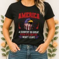 America A Country So Great Even Its Haters Wont Leave Women's T-Shirt thumb 2