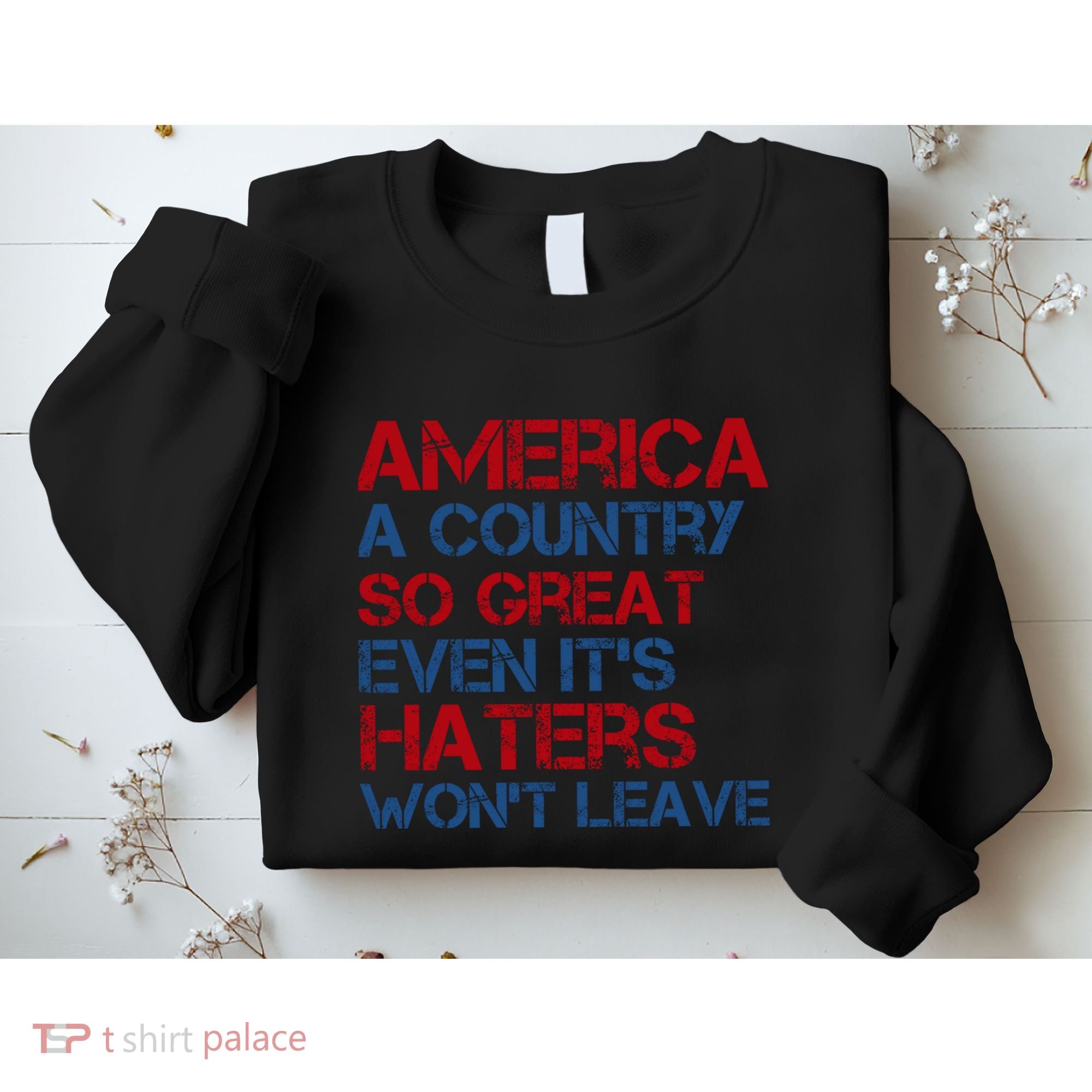 America A Country So Great Even Its Haters Wont Leave Sweatshirt