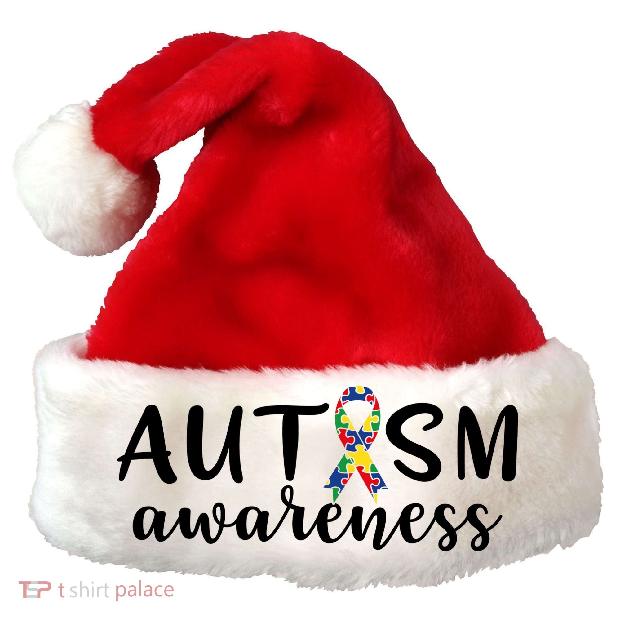 Autism Awareness Cute Autism Awareness Gift Santa Hat