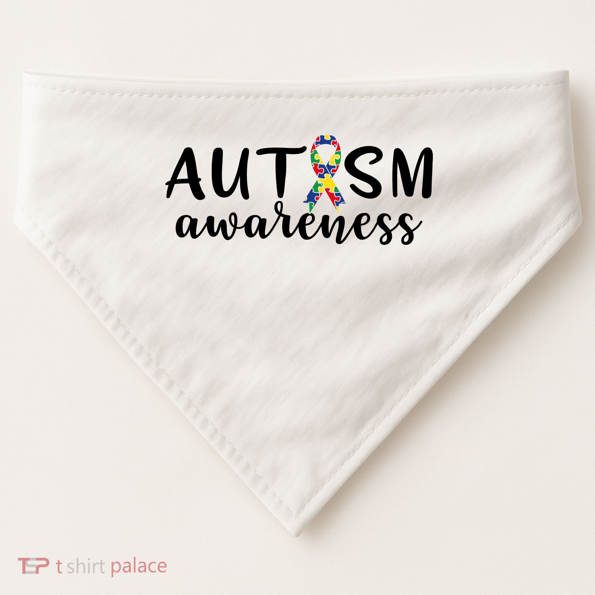 Autism Awareness Cute Autism Awareness Gift USA-Made Doggie Bandana