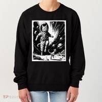 Aliens Abducting cats into Flying UFO Saucer in Cosmic Space Women's Sweatshirt thumb 0