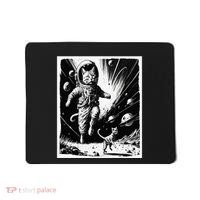 Aliens Abducting cats into Flying UFO Saucer in Cosmic Space Mousepad thumb 0