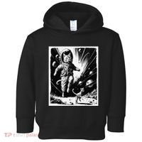 Aliens Abducting cats into Flying UFO Saucer in Cosmic Space Toddler Hoodie thumb 0