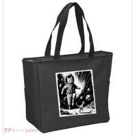 Aliens Abducting cats into Flying UFO Saucer in Cosmic Space Tote Bag thumb 2