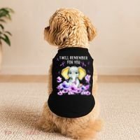 Alzheimer Awareness Cute Elephant I Will Remember For You Doggie Tank thumb 2