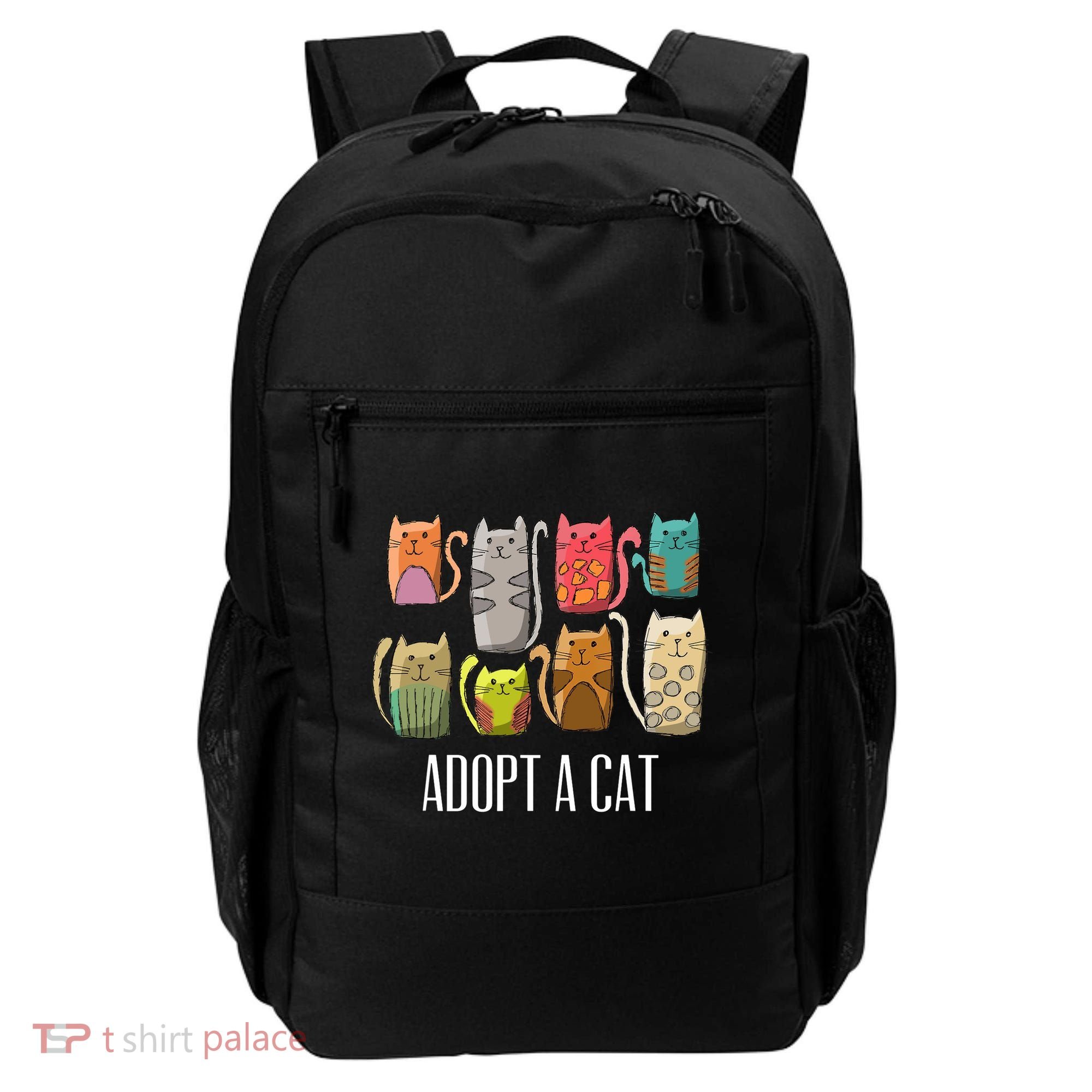 Adopt A Cat Shirt Cat Rescue Cat Adoption Backpack