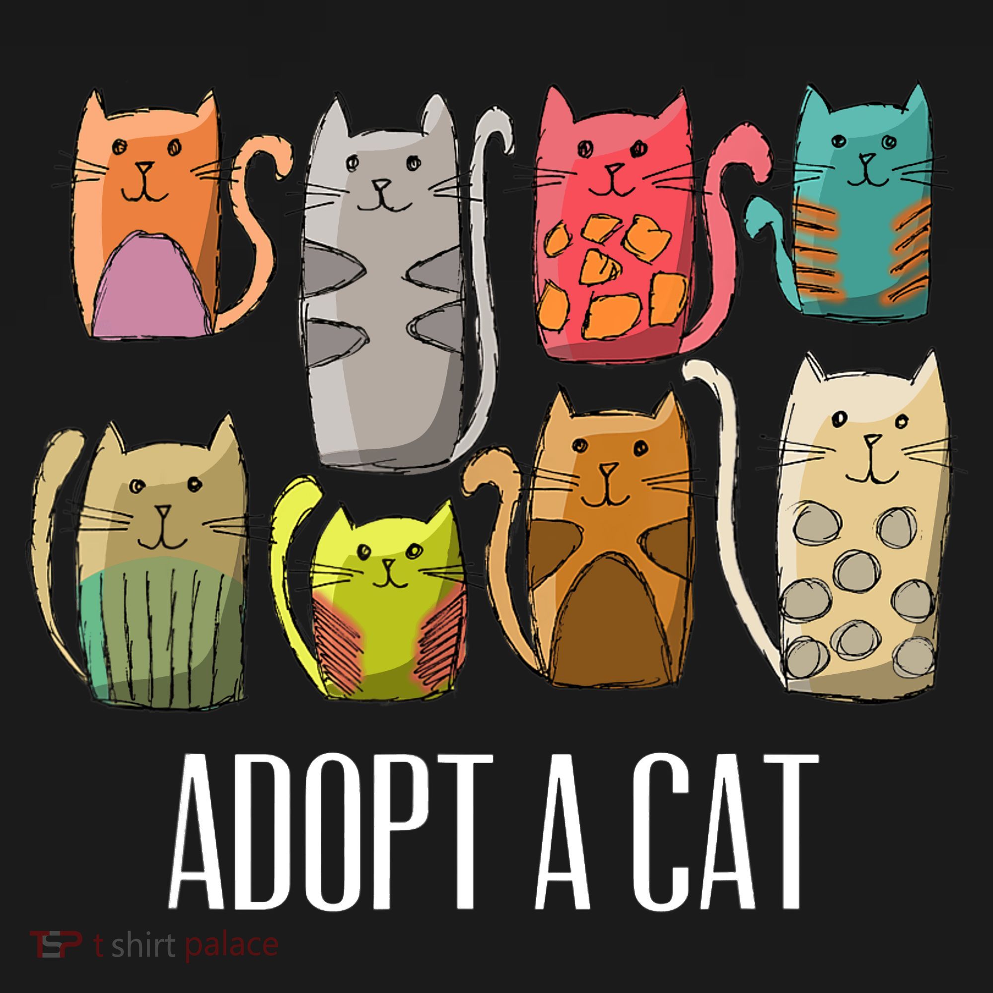 Adopt A Cat Shirt Cat Rescue Cat Adoption Backpack