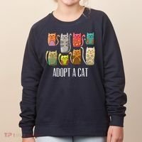 Adopt A Cat Shirt Cat Rescue Cat Adoption Women's Sweatshirt thumb 0