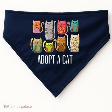Adopt A Cat Shirt Cat Rescue Cat Adoption USA-Made Doggie Bandana