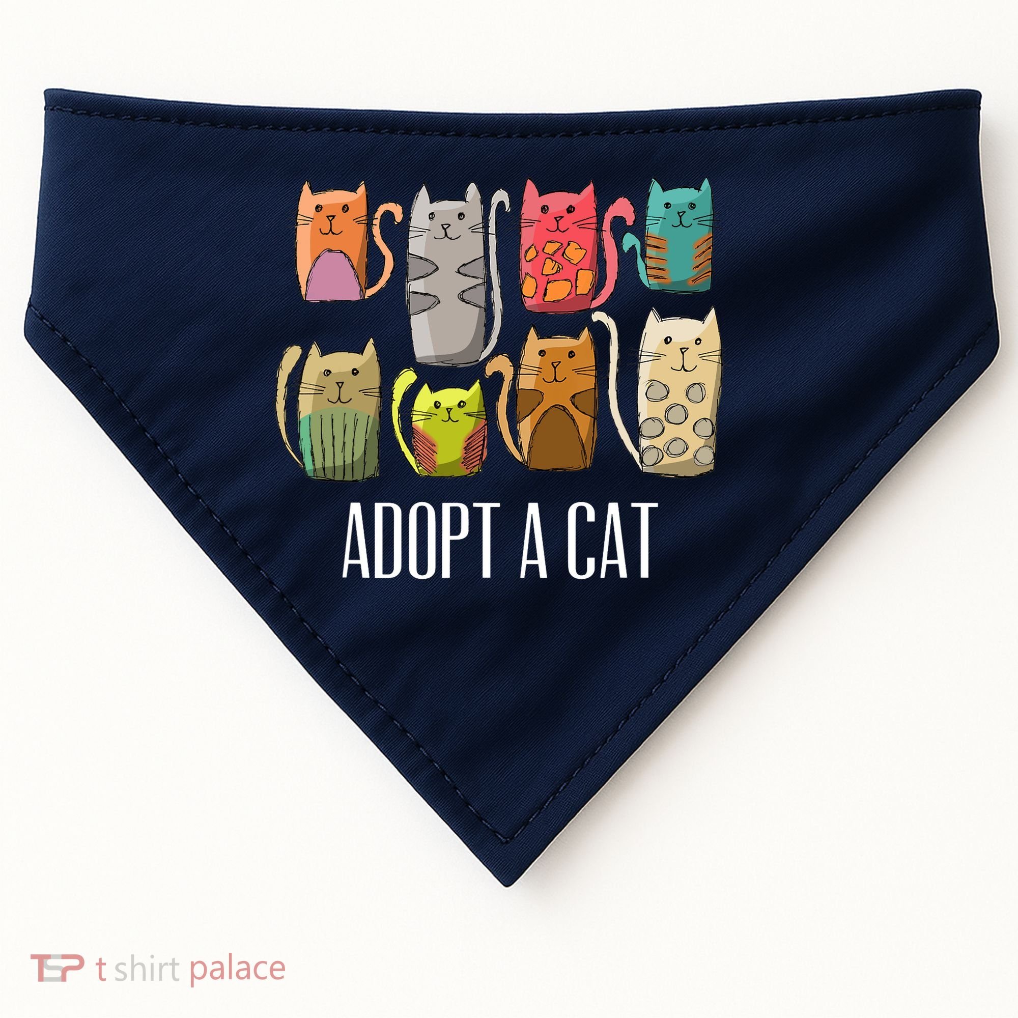 Adopt A Cat Shirt Cat Rescue Cat Adoption USA-Made Doggie Bandana