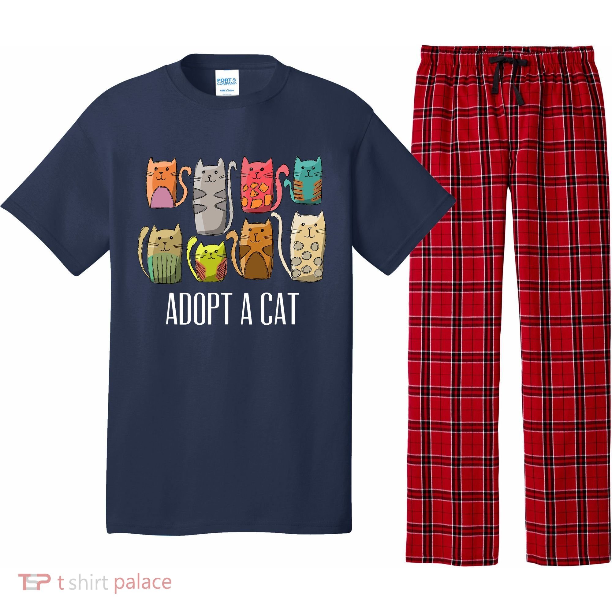 Adopt A Cat Shirt Cat Rescue Cat Adoption Pajama Set