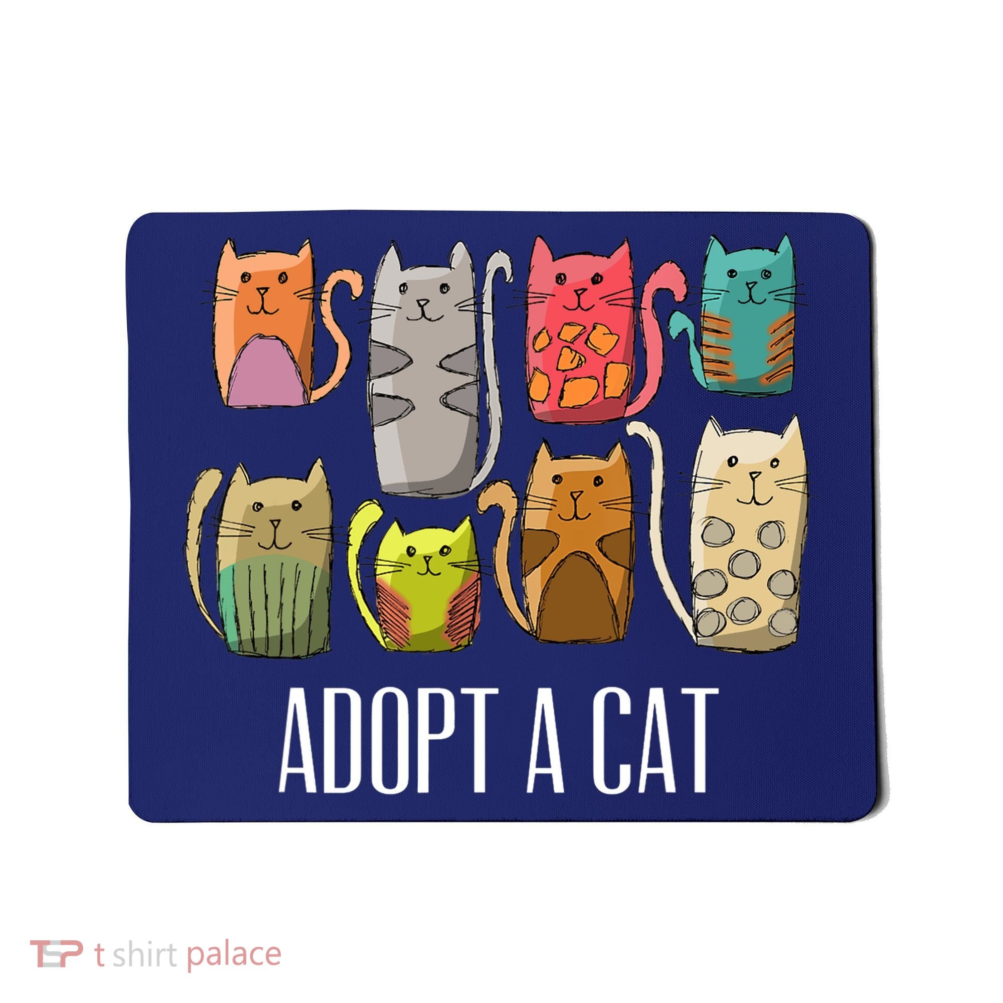 Adopt A Cat Shirt Cat Rescue Cat Adoption Mousepad