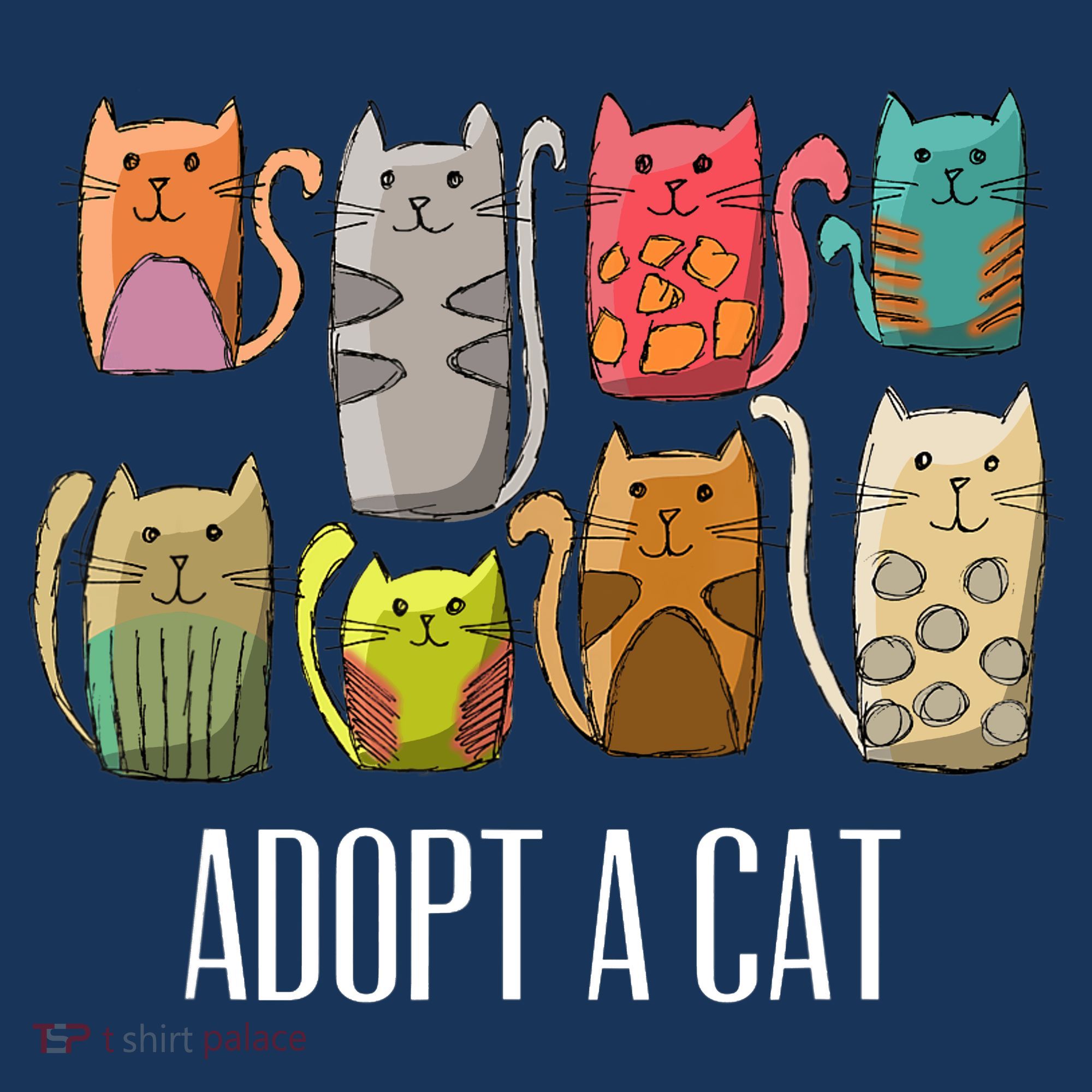 Adopt A Cat Shirt Cat Rescue Cat Adoption Mousepad