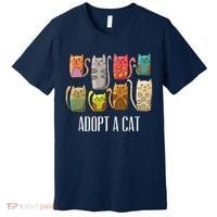 Adopt A Cat Shirt Cat Rescue Cat Adoption Premium T-Shirt thumb 0