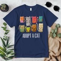 Adopt A Cat Shirt Cat Rescue Cat Adoption Premium T-Shirt thumb 2