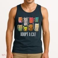 Adopt A Cat Shirt Cat Rescue Cat Adoption Tank Top thumb 3