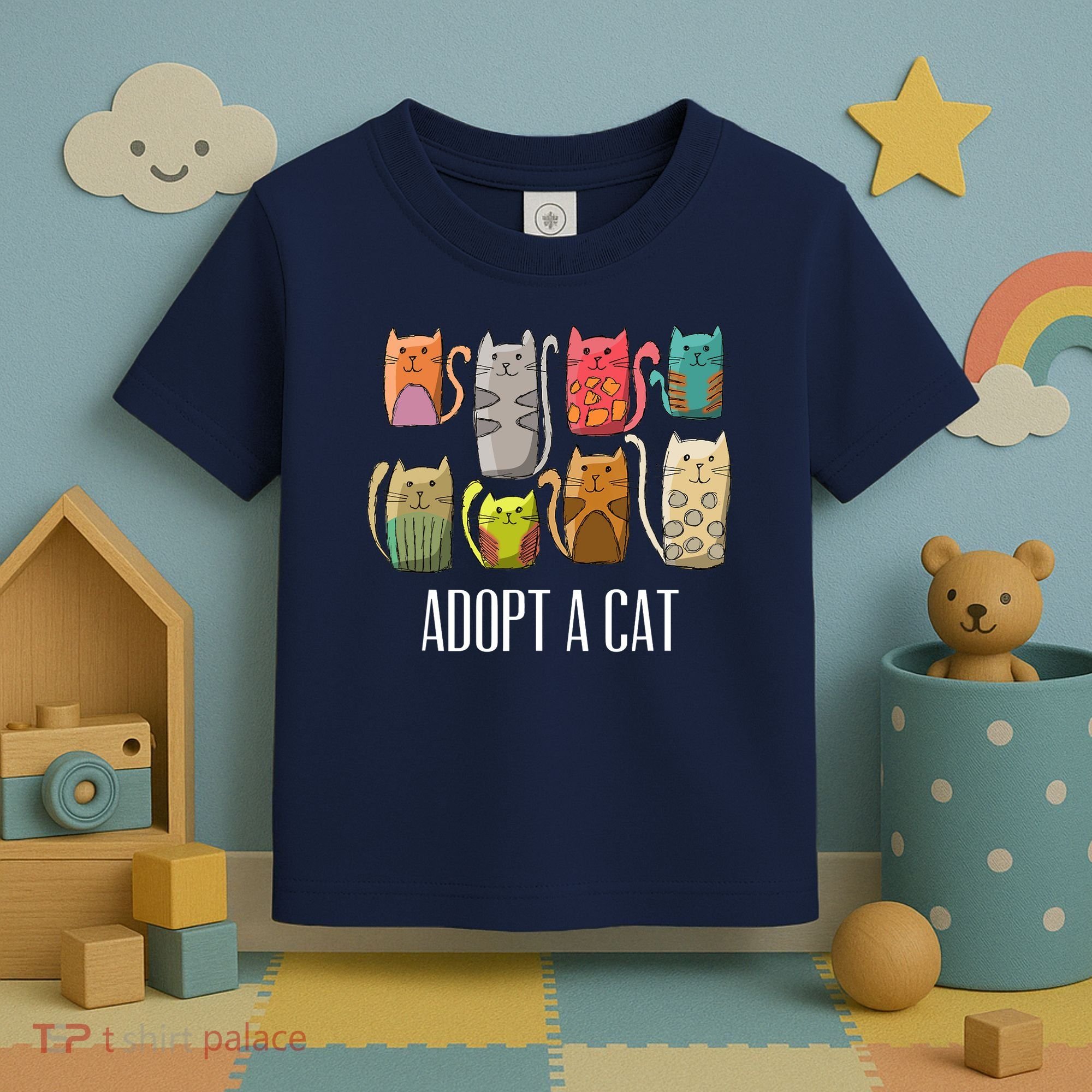 Adopt A Cat Shirt Cat Rescue Cat Adoption Toddler T-Shirt