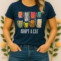 Adopt A Cat Shirt Cat Rescue Cat Adoption Women's T-Shirt thumb 2